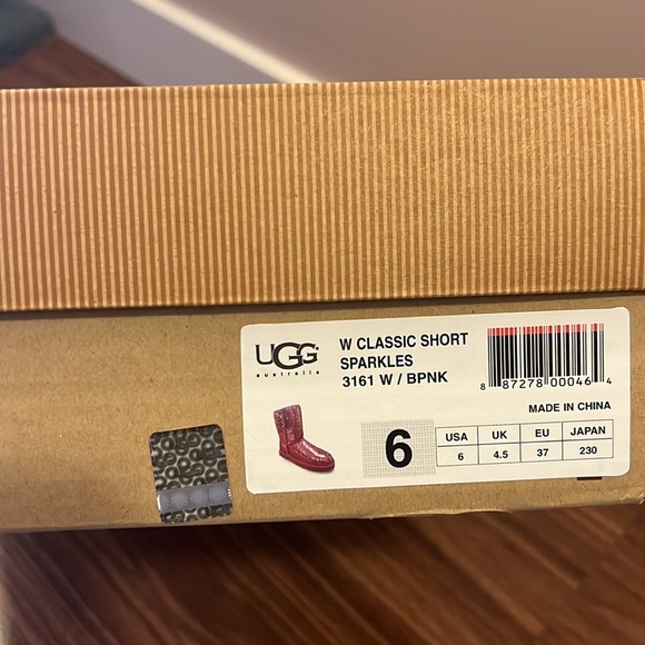 Limited edition Dark Pink Sequin Uggs - Picture 6 of 6